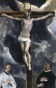 El Greco, The Crucifixion with two donors